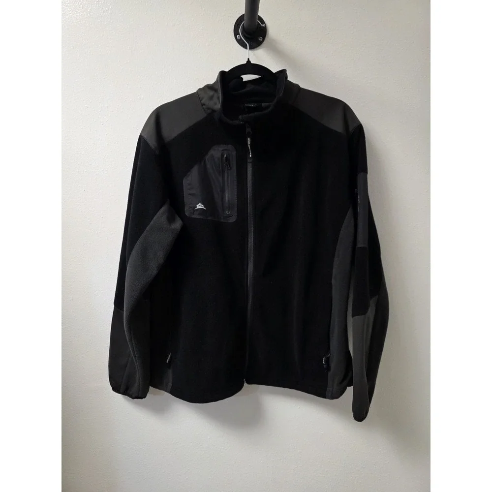 Stormtech Men's XL Black Full Zip Fleece Jacket Soft Shell Outdoor Coat